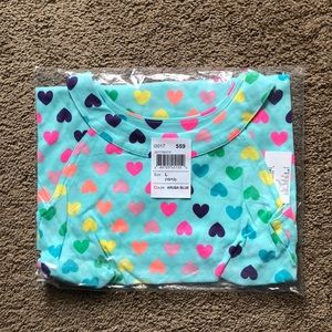 The Children's‎ Place Dress Girls Size Large 10/12 Blue with Hearts